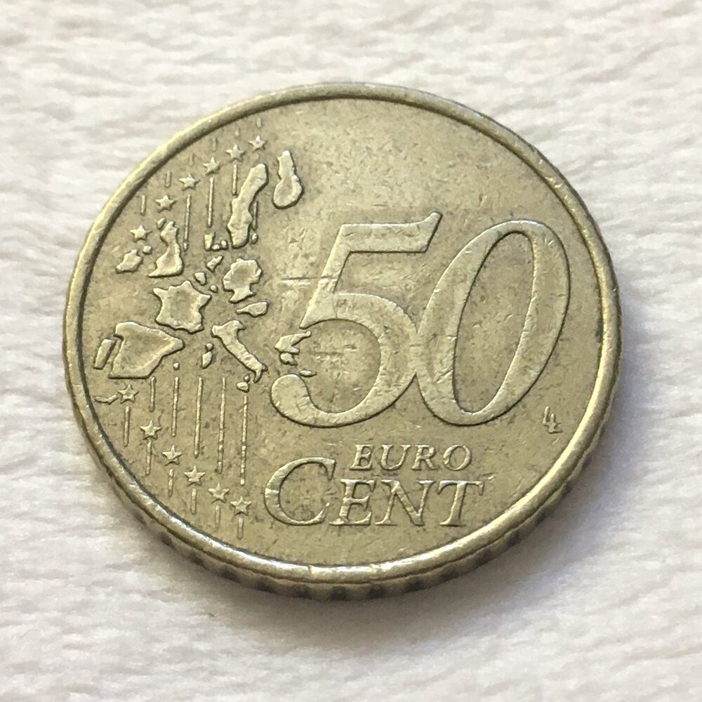 Collectors Coin 2002 Portugal 50 Euro Cent Coin - First Year Issue - Second Roya